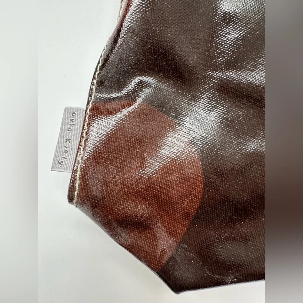 Orla Kiely Chocolate Brown Leaf Shoulder Bag - Picture 4 of 9